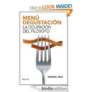 Menú degustación La ocupación del filósofo (Atalaya) (Spanish 
