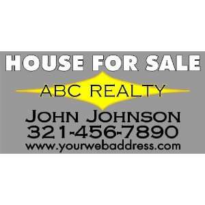  3x6 Vinyl Banner   House For Sale Realty 