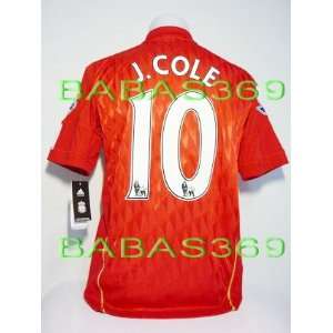  Free Ship Liverpool Soccer Jersey J Cole #10 Home Football 