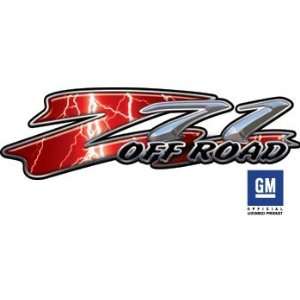  Chevy Z71 Lightning Red Truck & SUV Offroad Decals 