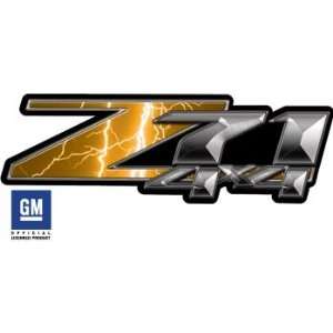  Chevy Z71 4x4 Lightning Orange Truck & SUV Decals 