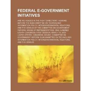 Federal e government initiatives are we headed in the right direction 