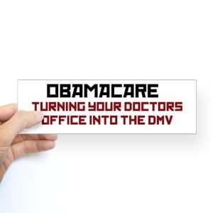  Obamacare DMV Sticker Bumper Anti obama Bumper Sticker by 