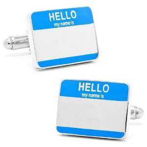  Engravable Hello My Name Is Cufflinks Jewelry