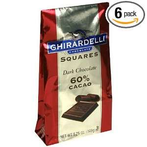 Ghirardelli Chocolate Squares, Dark Chocolate 60% Cacao, 5.25 Ounce 