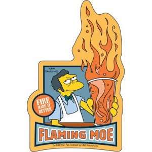  Simpsons Flaming Moe Sticker S SIM 0046 Automotive