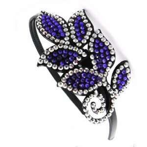  Headband Cristal purple black. Jewelry