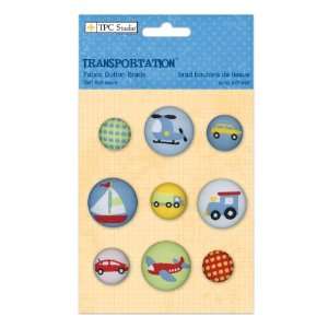   Self Adhesive Fabric Buttons 9/Pkg Arts, Crafts & Sewing