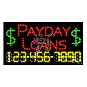  Payday Loans LED Business Sign 17 Tall x 32 Wide x 1 