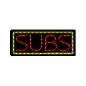  Subs LED Sign 11 x 27