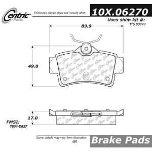  Centric Parts 100.06270 100 Series Brake Pad Automotive
