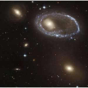   Telescope Astronomy Poster Print   Ring Galaxy AM 0644 741   24 X 24
