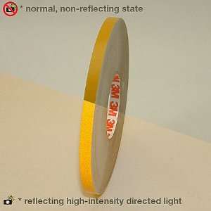   79908 Scotchlite Reflective Striping Tape, 1/4 Inch x 50 Foot, Yellow