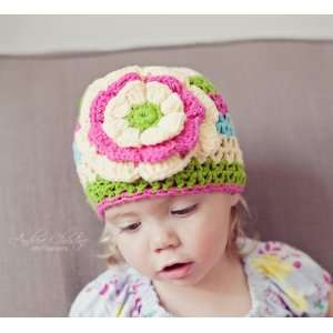   baby Garden flower hat in multi colors   fits 1 3 year old Everything