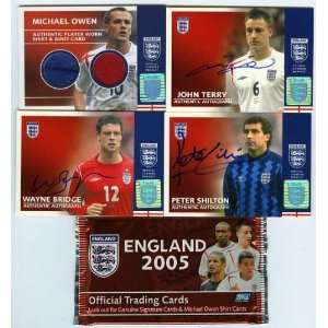  2005 Topps England Soccer Box from Japan averages 7 10 