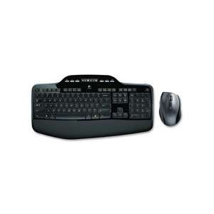 Black   Sold as 1 EA   Wireless keyboard and mouse set features three 
