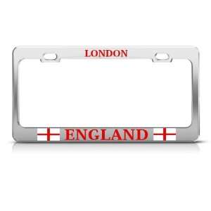 London England Us Country license plate frame Stainless 