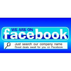  3x6 Vinyl Banner   Facebook Search for us 