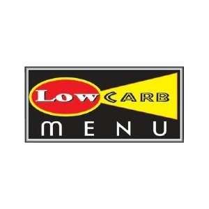  Low Carb Menu Backlit Sign 15 x 30