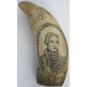  H.M.S. Victory Sailing Ship Horatio Nelson Scrimshaw Whale 