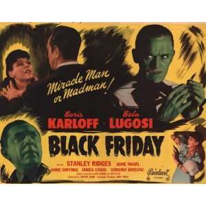 Black Friday Movie Poster (11 x 17 Inches   28cm x 44cm) (1949) Style 