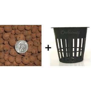  2 Inch Net Pot (10 Pack) and Hydroton Clay Pebbles (2 