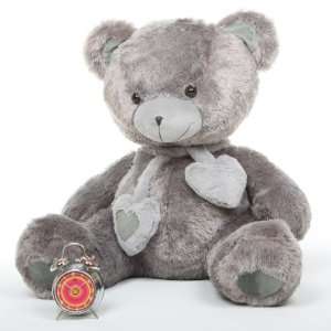  Angel Hugs Plush Silver Grey Heart Teddy Bear 36in Toys & Games