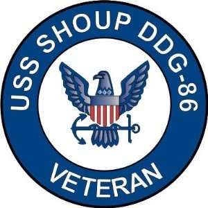  US Navy USS Shoup DDG 86 Ship Veteran Decal Sticker 3.8 