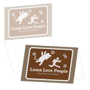 ECOeverywhere Tastes Like Chicken Lion Boxed Card Set, 12 