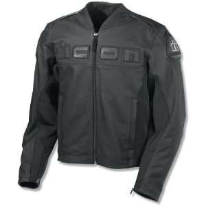   Mens Accelerent Leather Motorcycle Jacket Black Medium M 2810 1252