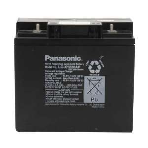 Panasonic LC X1220AP Black Large 12V 20Ah VRLA Battery with Internal 