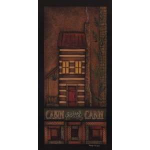 Cabin Sweet Cabin Finest LAMINATED Print Tonya Crawford 12x24 
