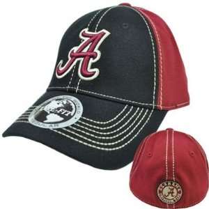 Alabama Crimson Roll Tide Hat Cap NCAA Flex Fit Stretch Stitch Top of 