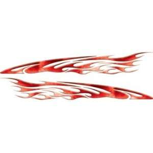  Nuclear Red Accent Flames   14 h x 96 w   REFLECTIVE 