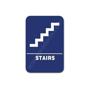  Stairs Sign Blue 1509