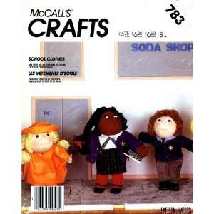   Pattern Soft Sculpture Doll School Clothes Arts, Crafts & Sewing