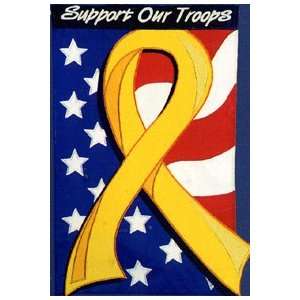  Support Our Troops Garden Flag 11.5x18 Patio, Lawn 