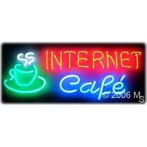 Neon Sign   Internet Cafe   Large 13 x Grocery & Gourmet Food