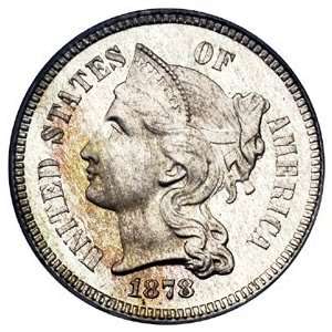  1865 1876 Nickel Three Cent Piece G/VG 
