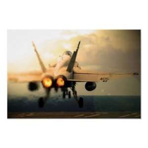  F 18C Hornet Carrier Afterburner Takeoff Print