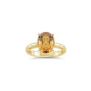    2.20 Cts Citrine Solitaire Ring in 18K Yellow Gold 8.5 Jewelry