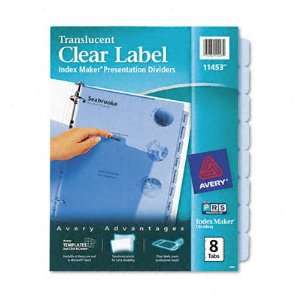  Avery Index Maker Clear Label Punched Dividers AVE11453 