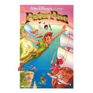  Peter Pan Original Movie Poster, 27 x 40 (1953)