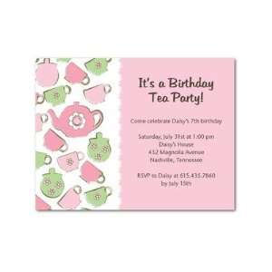  Birthday Party Invitations   Terrific Teapots By Sb Ann 