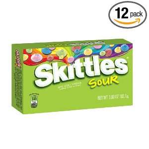 Skittles Sours Candy, 3.6 Ounce Packages (Pack of 12)  