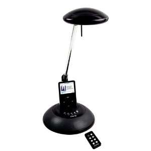 iPod Dock and Speakers Black Desk Lamp