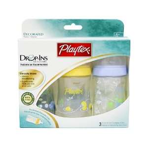  Playtex Baby Drop Ins Premium Decorated Nurser 4 OZ   3 