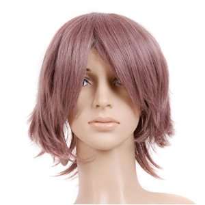  Purple Rose Short Cut Anime Cosplay Costume Wig Toys 