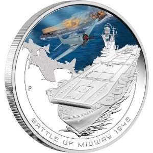  Cook Islands 2011 1$ Famous Naval Battle Midway 1942 