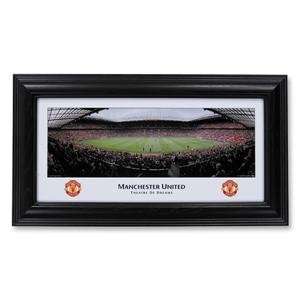  Man United Old Trafford Game 12 x 7 Framed Panoramic 